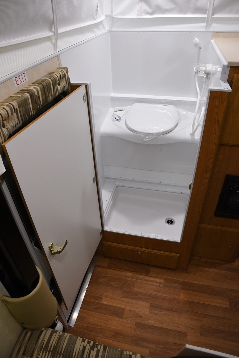 Pop up camper with toilet sales