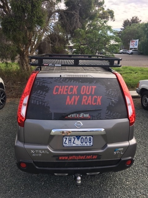 Tradesman oval alloy roof shop rack
